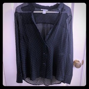 Navy Blue Blouse